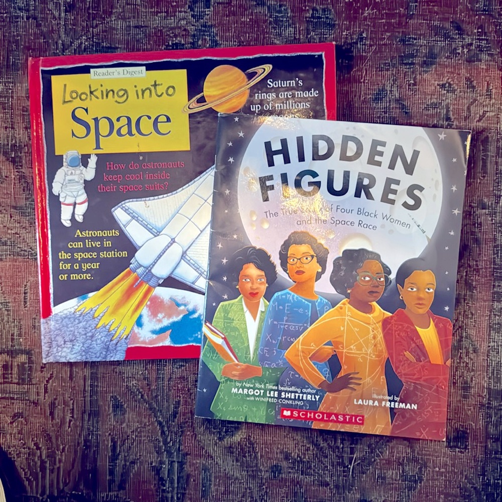 Space, scientist, women’s books